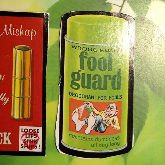 3/$25 vintage 70s Wacky Pack large funny joke gag stickers x3 - Picture 5 of 5